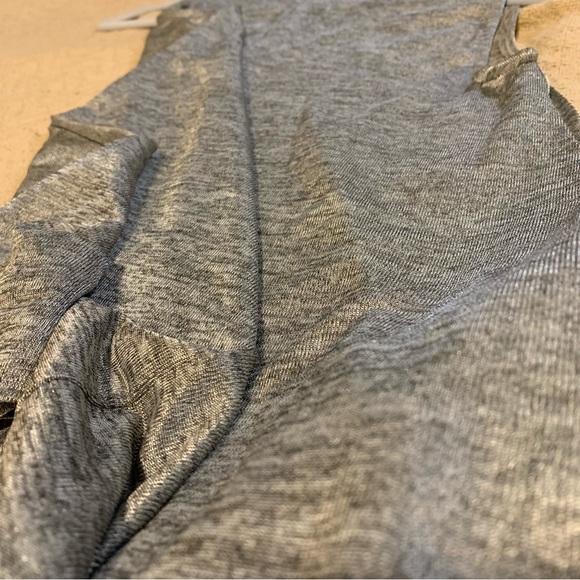 Philosophy metallic sleeveless tunic top silver & grey marled V-neck long flowy - Picture 13 of 13